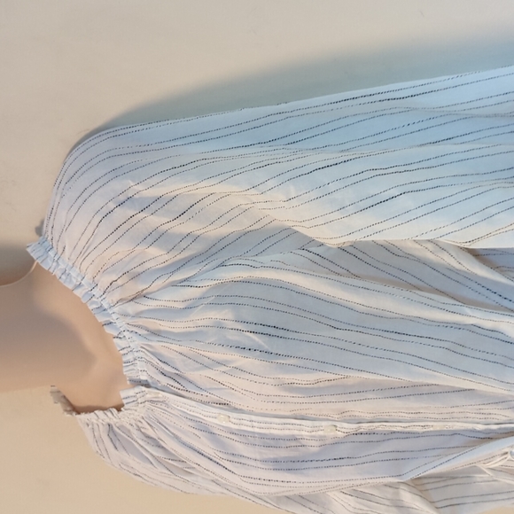 J. Crew Button-Up Tie-Waist Top in Stripe - Picture 8 of 16